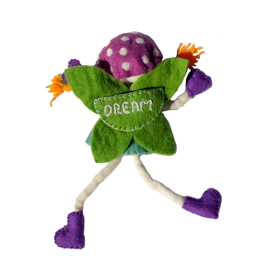 Fair trade felt tooth fairy pillow