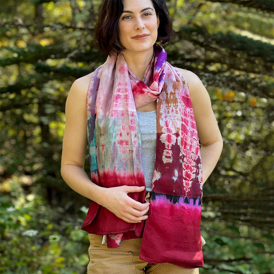 Fair trade silk scarf