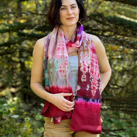 Fair trade silk scarf