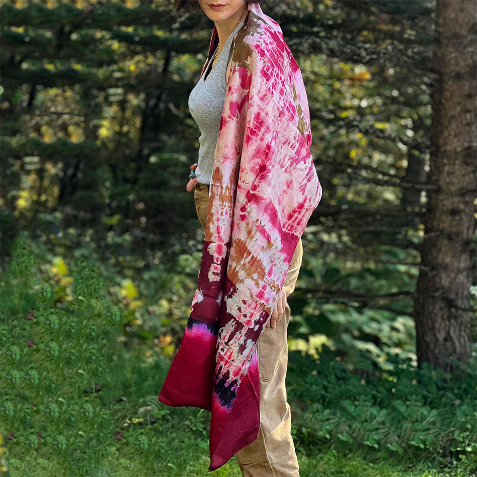 Fair trade silk scarf