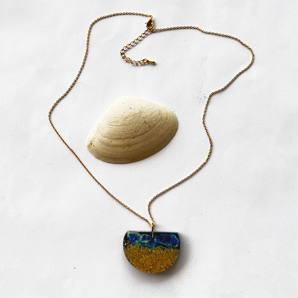 Fair trade eco resin necklace