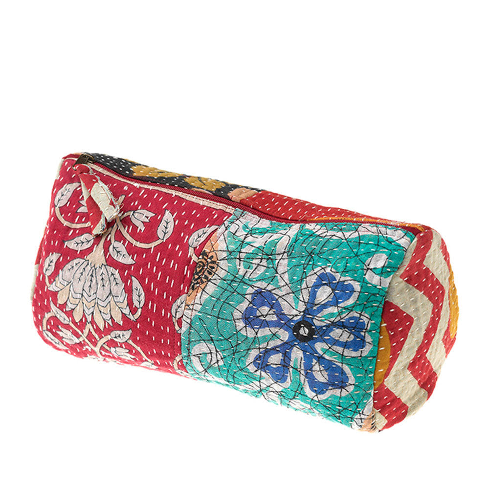 Recycled sari fair trade toiletry bag