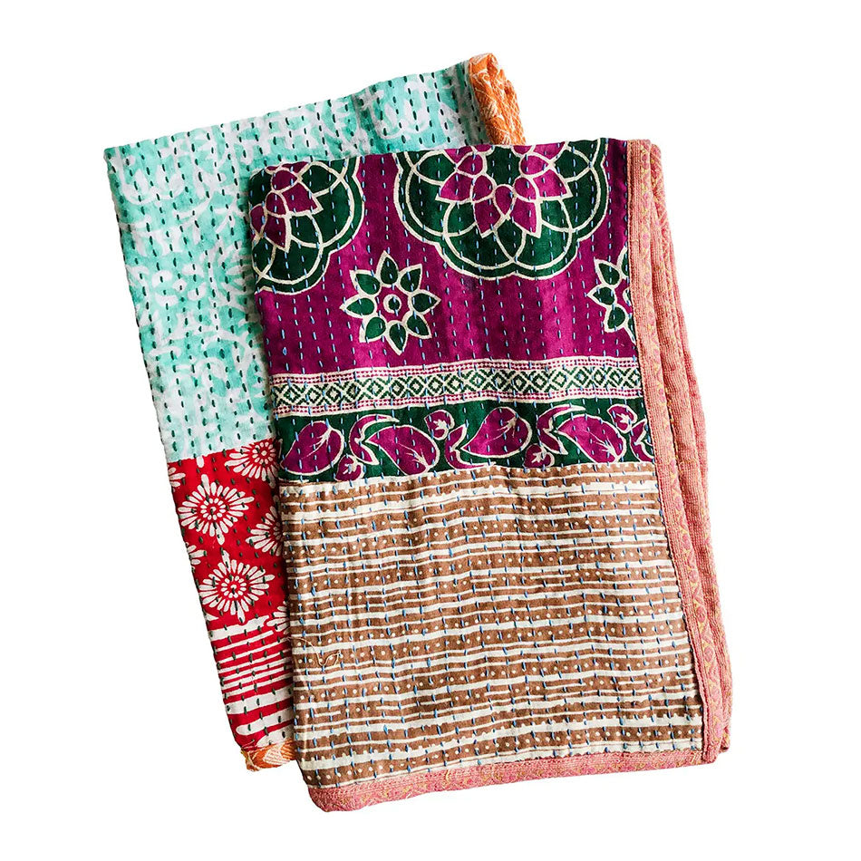 Recycled Sari Tea Towels - Set of Two, India
