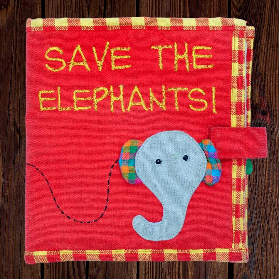 Fair Trade children's fabric book handmade by artisans