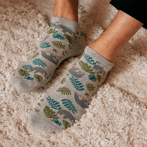 Fair trade organic cotton sloth ankle socks