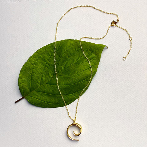 Fair trade spiral necklace ethically handmade