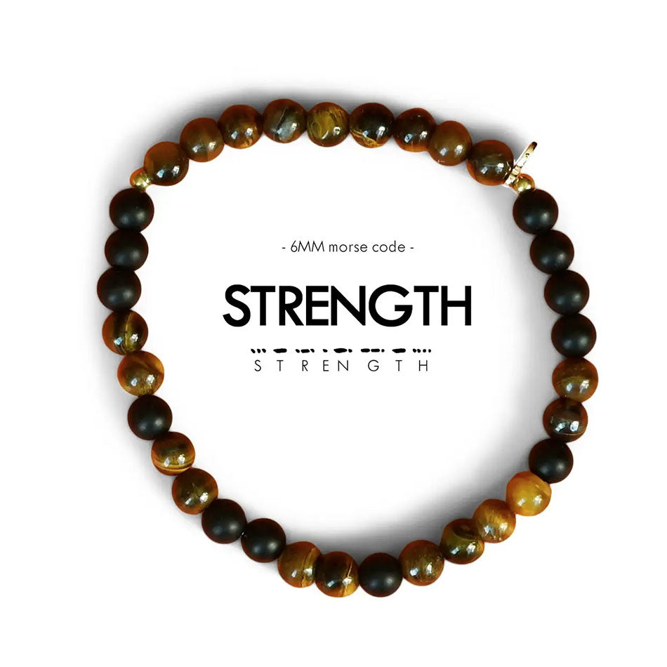 Morse code fair trade bracelet strength
