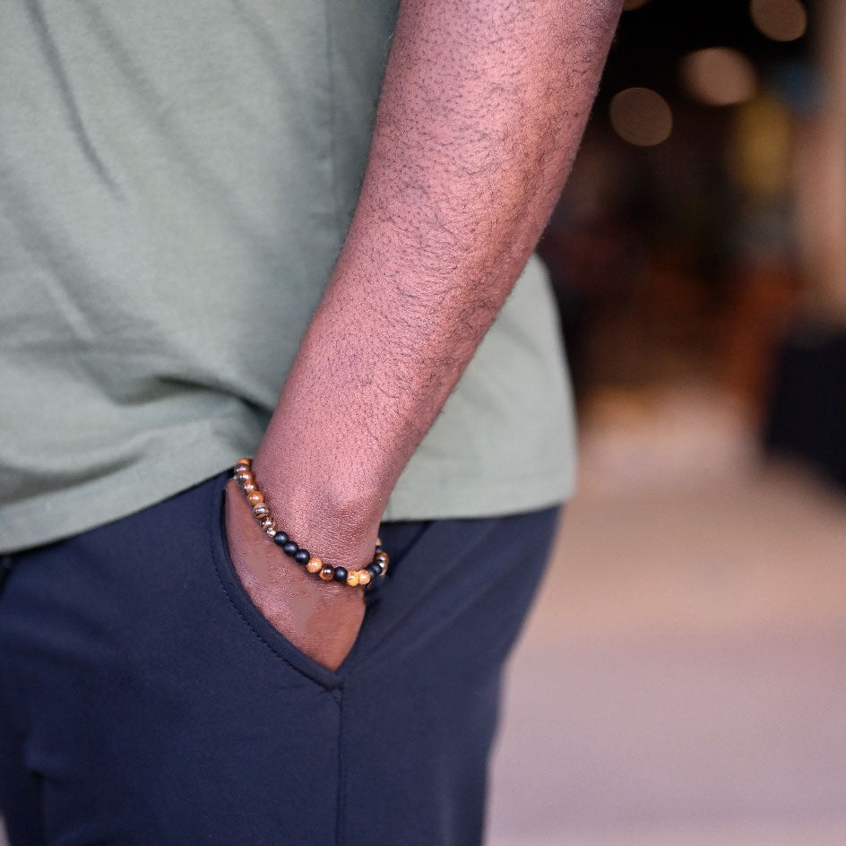 Morse Code Unisex "Strength" Bracelet - Large, Thailand