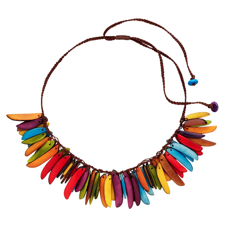 Fair trade tagua necklace