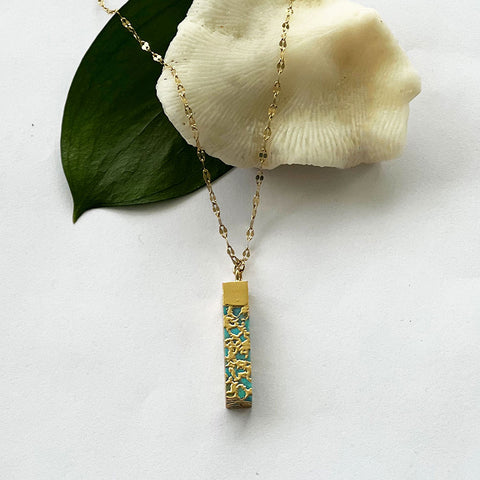 She's Free Turquoise Bar Necklace, China