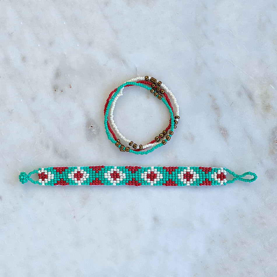 Fair trade bead bracelets handmade in Guatemala