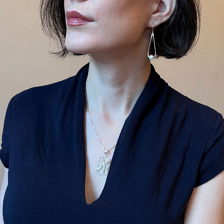 Rising Moon Necklace - Sterling Silver, Indonesia