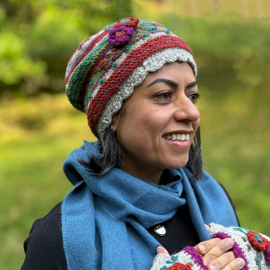 Ethically handmade fair trade wool hat