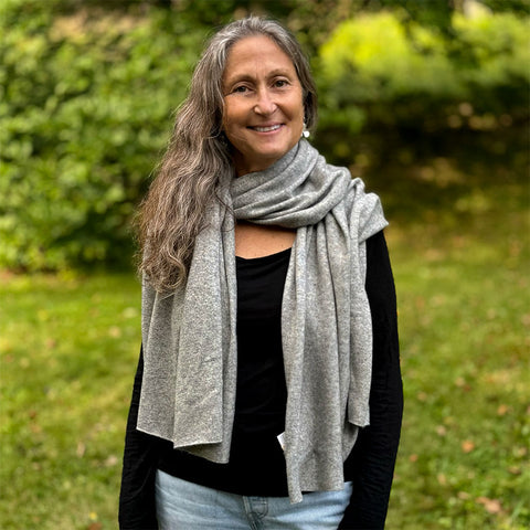 Fair trade cashmere scarf wrap