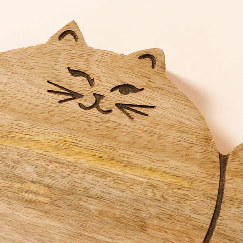 Fair trade wood charcuterie serving board handmade out of mango wood.