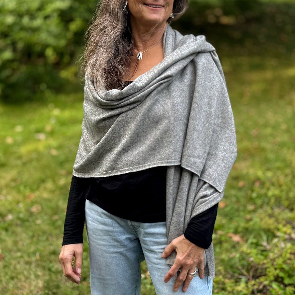 Fair trade cashmere scarf wrap