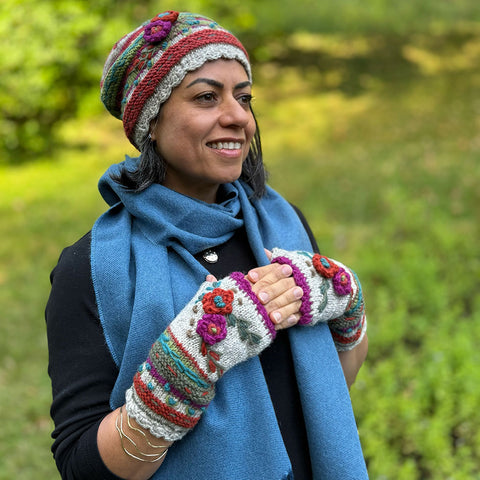Ethically handmade fair trade wool hat