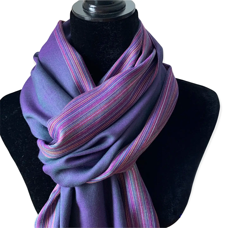 Fair trade bamboo scarf handmade by artisans in Egypt.