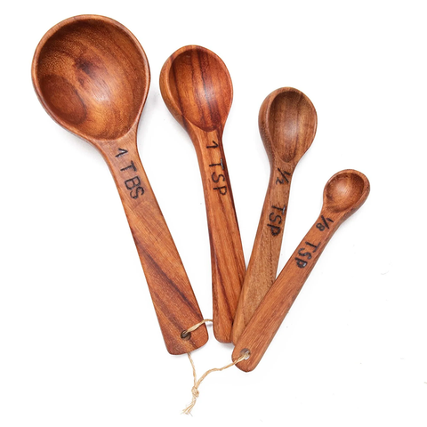 Fair trade macawood measuring spoons