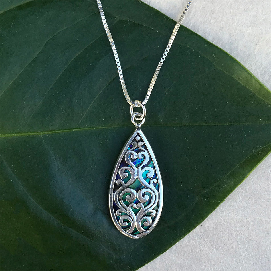 Burung Abalone Necklace - Sterling Silver, Indonesia