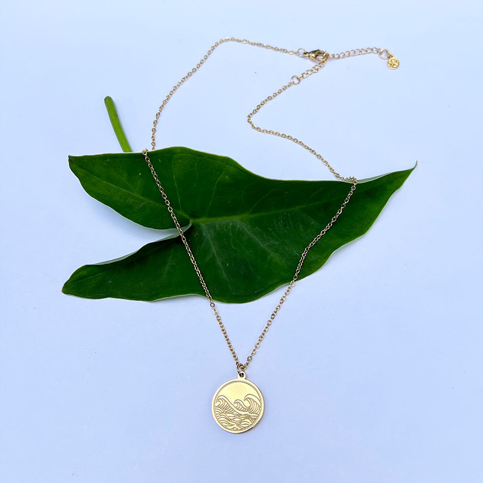 Wave "Adventure" Necklace - Gold, China