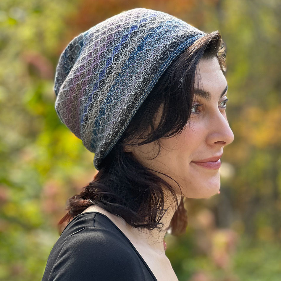 Fair trade alpaca hat handmade by artisans in Peru