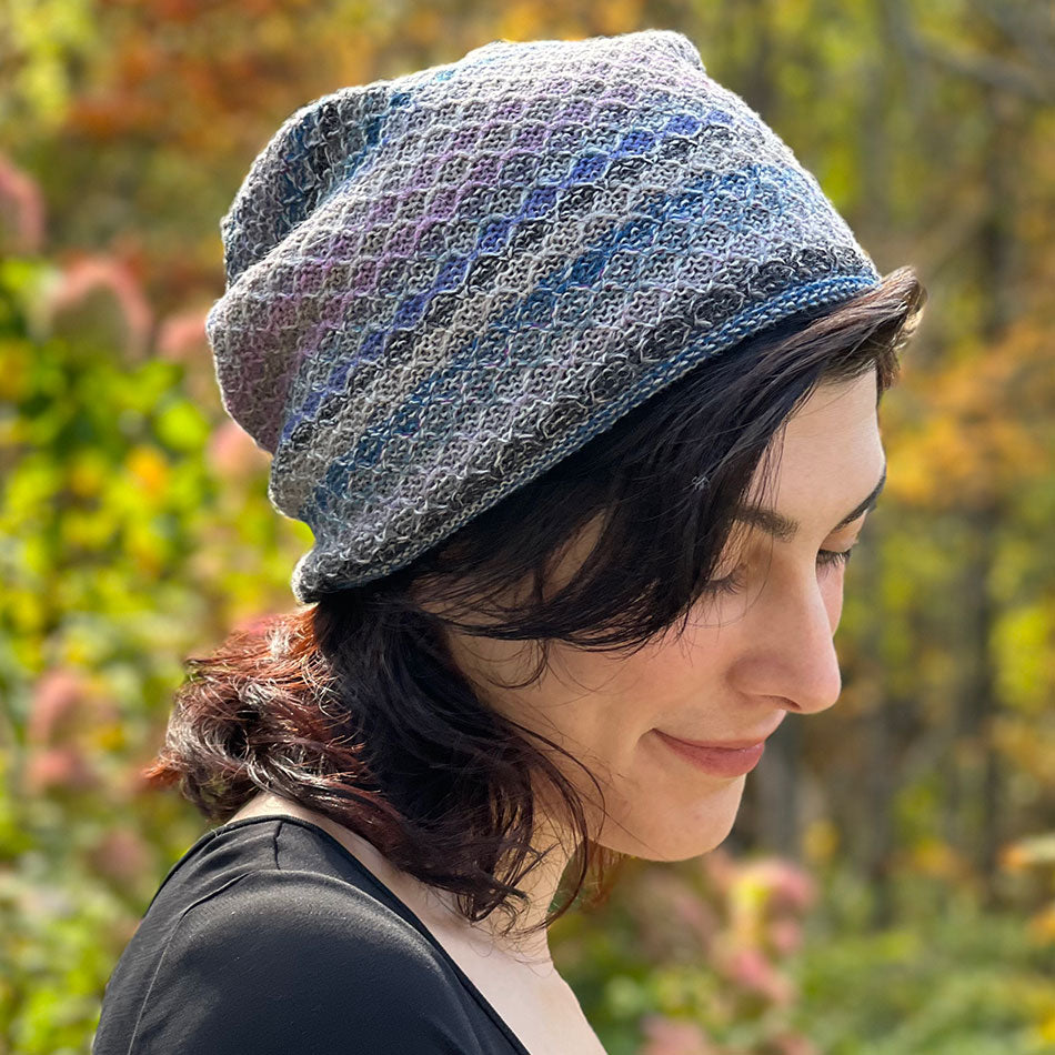 Fair trade alpaca hat handmade by artisans in Peru