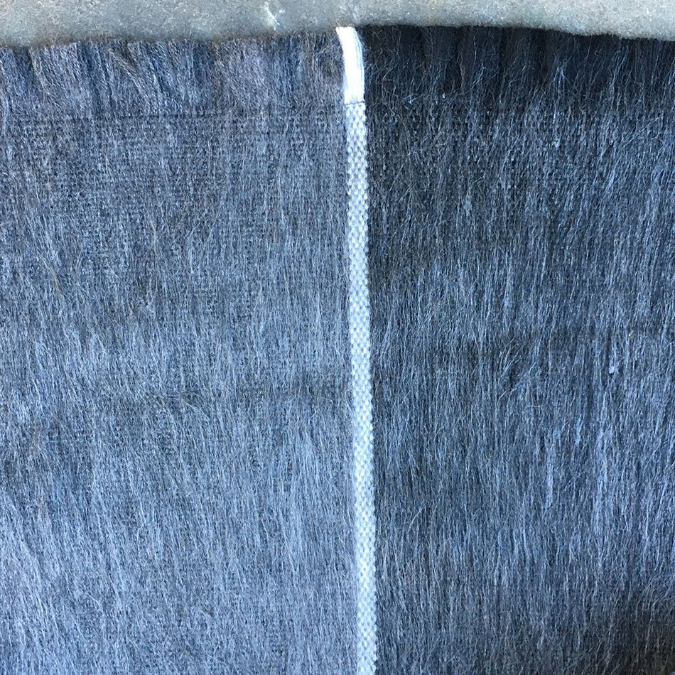 Unisex Alpaca Blend Scarf - Gray/Black Stripe, Ecuador