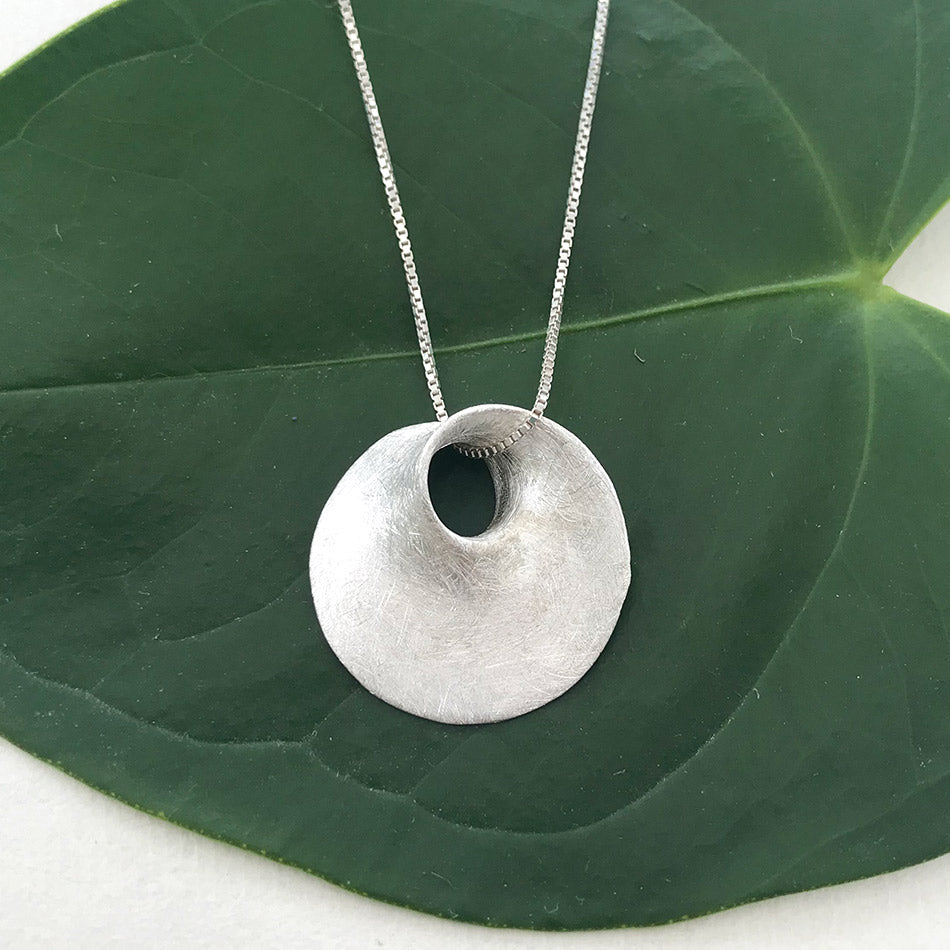 Fair trade sterling silver pendant necklace handmade in Bali