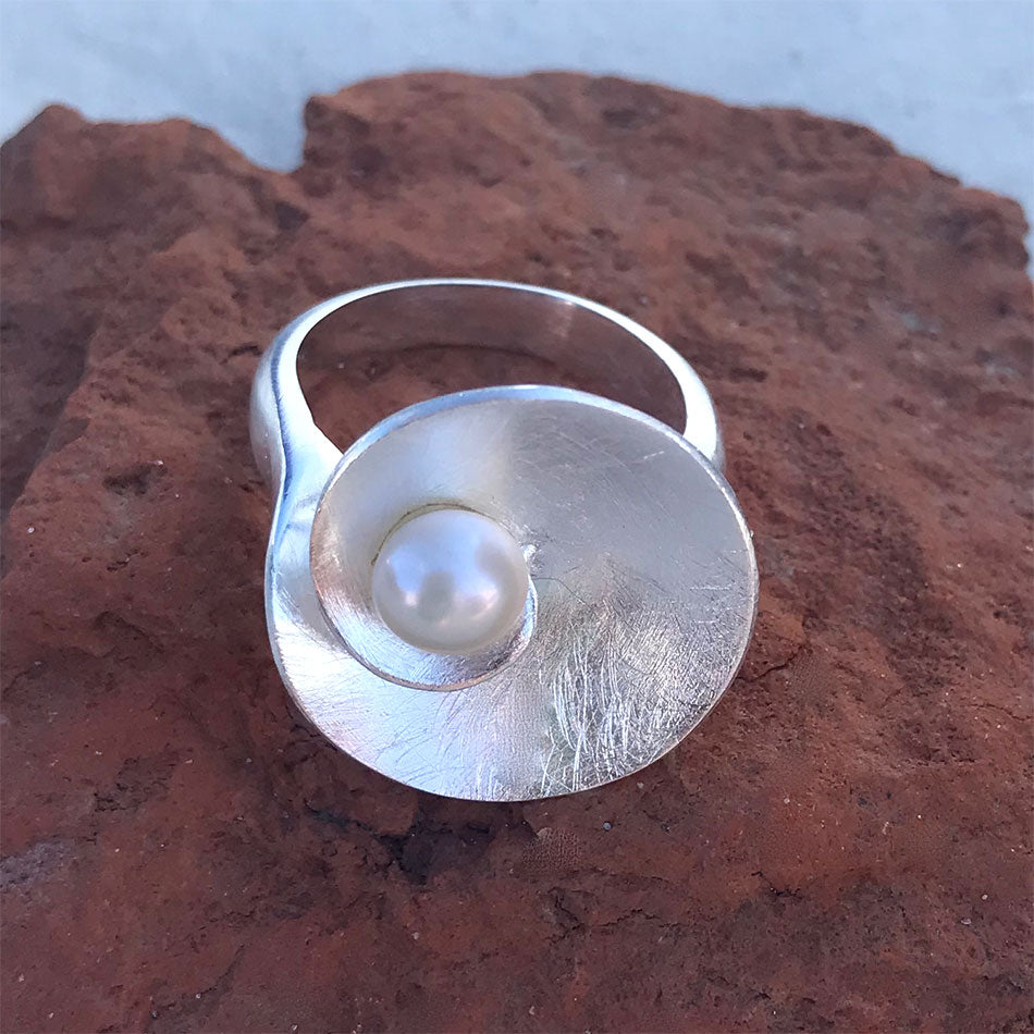 Fair trade sterling silver ring handmade in Bali