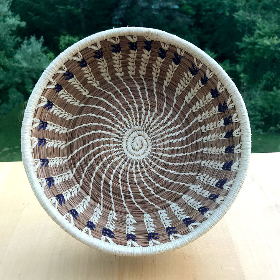 Fair trade pine needle basket