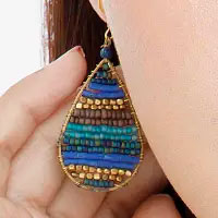 Festive Teardrop Earrings, Thailand