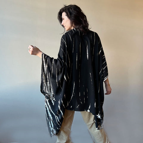 Fair trade shibori kimono handmade by artisans in Thailand