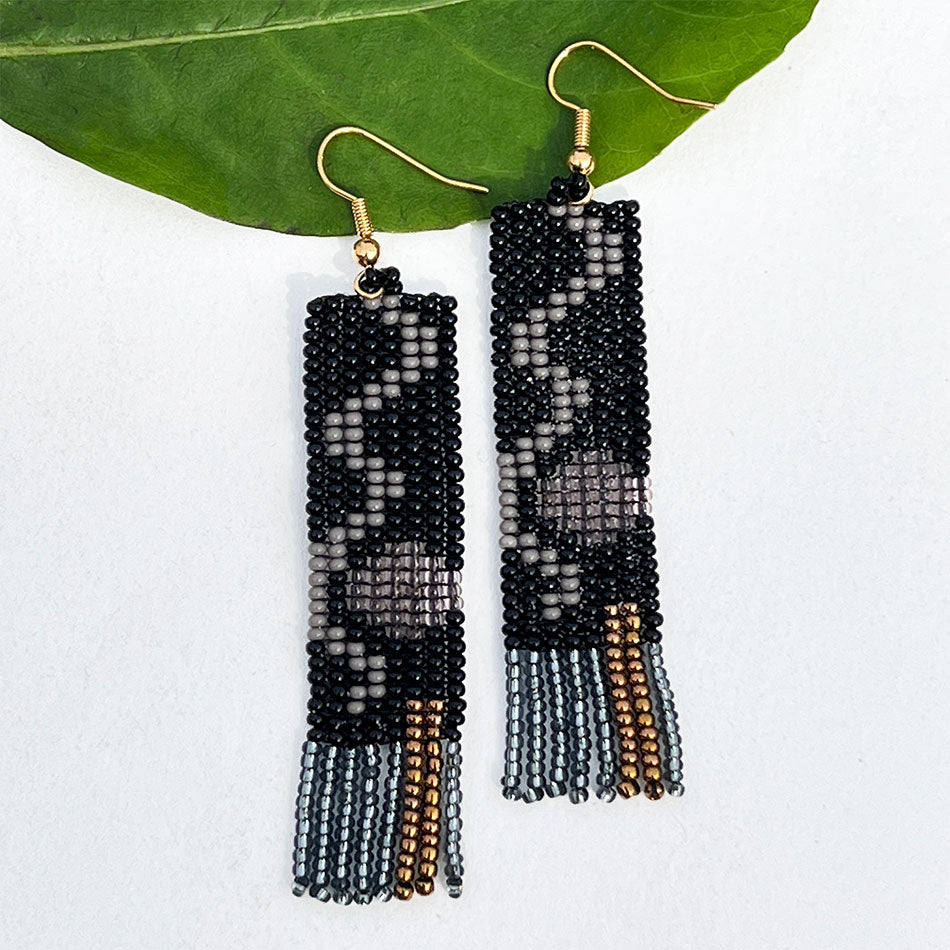 Fair trade beaded earrings handmade by women artisans in Guatemala