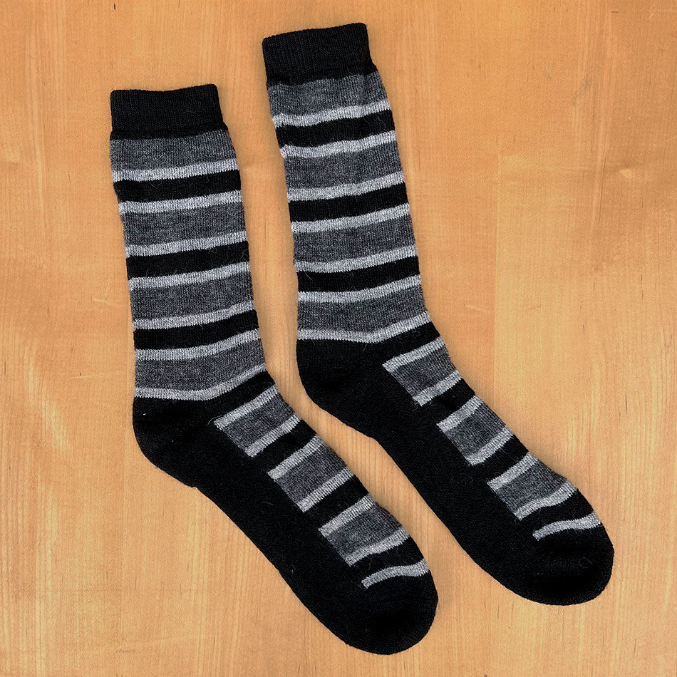 Fair trade alpaca socks handmade in Peru