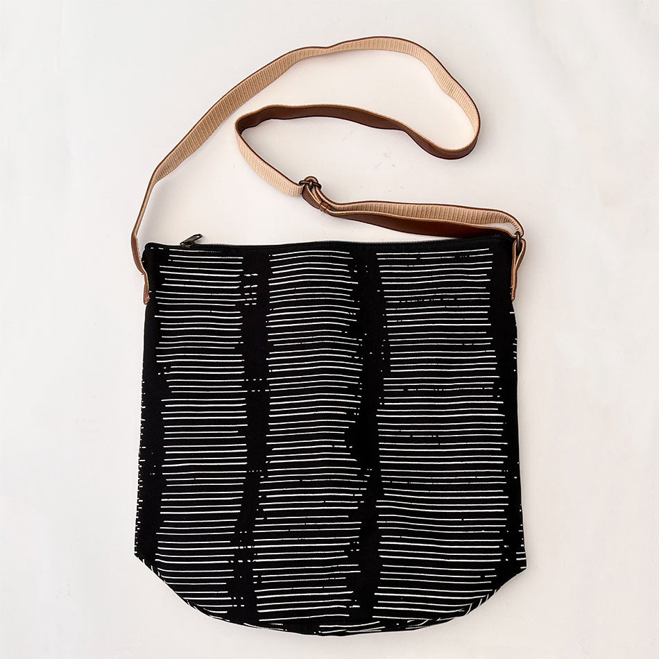 Fair trade cotton sling bag handmade by artisans in Cambodia