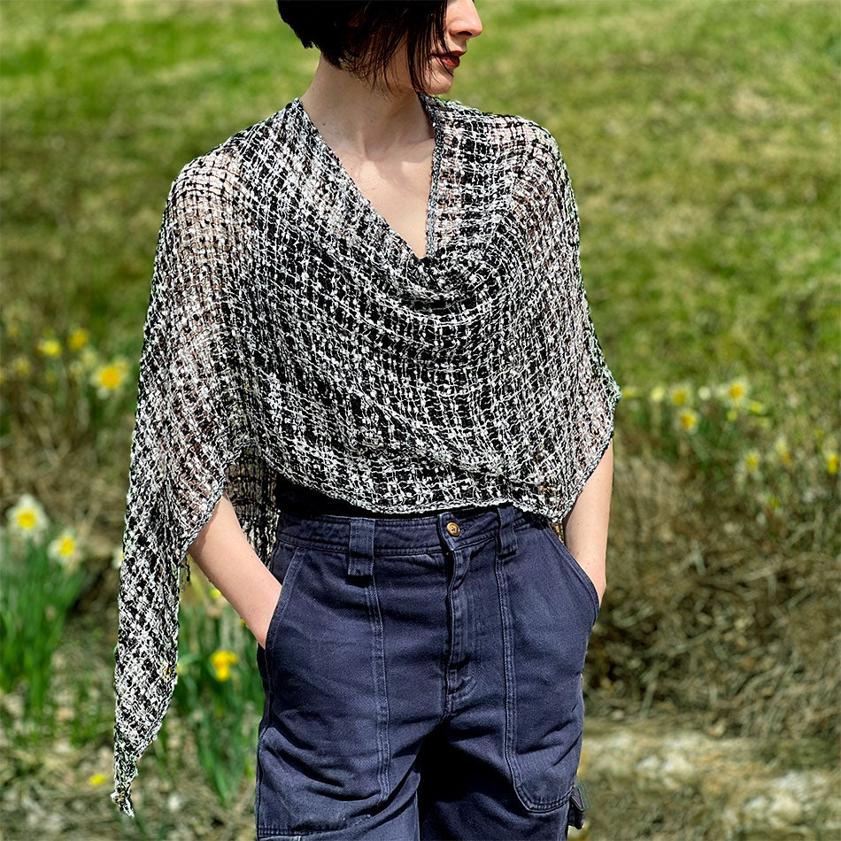 White and black clearance shrug
