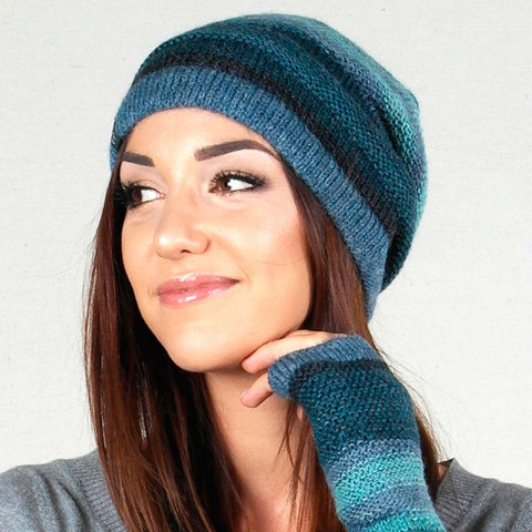 FAir trade alpaca hat handmade by women artisans in peru