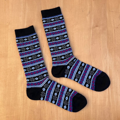 Fair trade alpaca socks handmade by women in peru