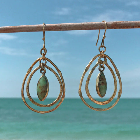 Earrings Eco Brass