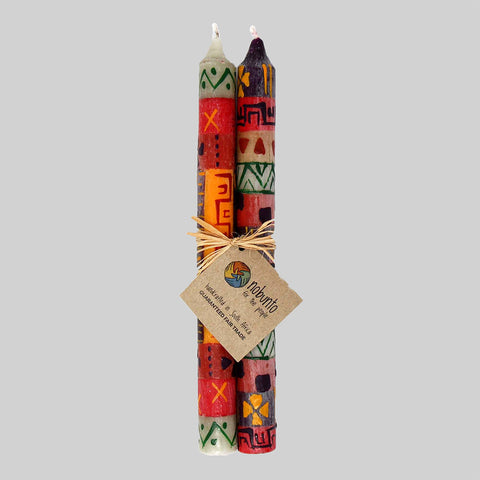 Hand Painted Dinner Candles - Indabuko, South Africa