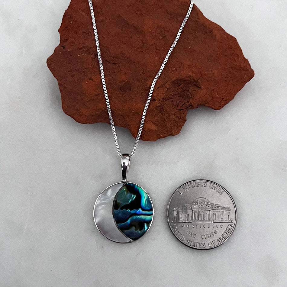 Crescent Moon Necklace Sterling Silver, Indonesia Women's