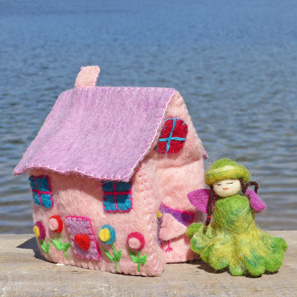 Felted Mini Fairy House, Nepal