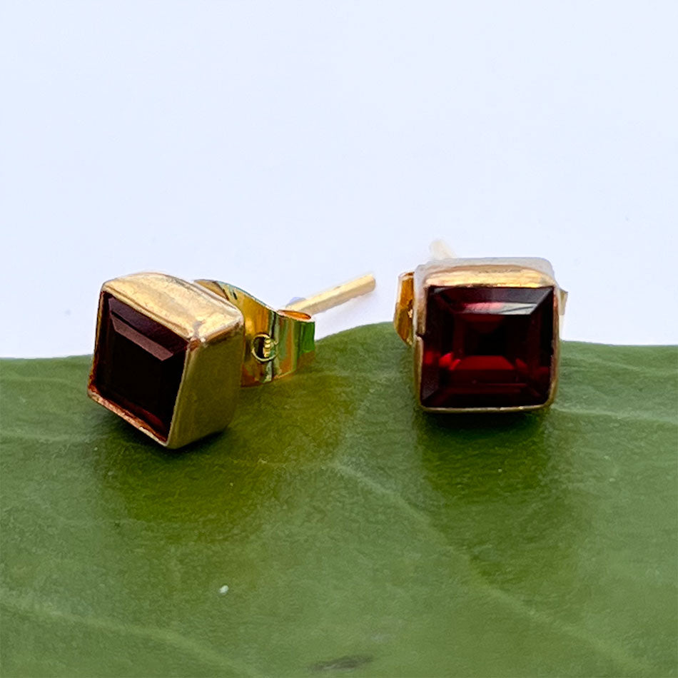 Garnet Lover's Studs, India