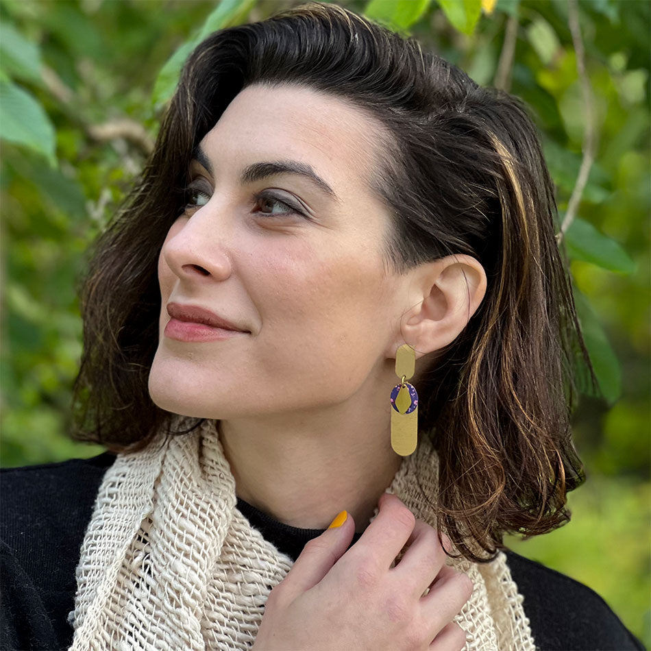 Fair trade earrings ethically handmade by women artisans in India