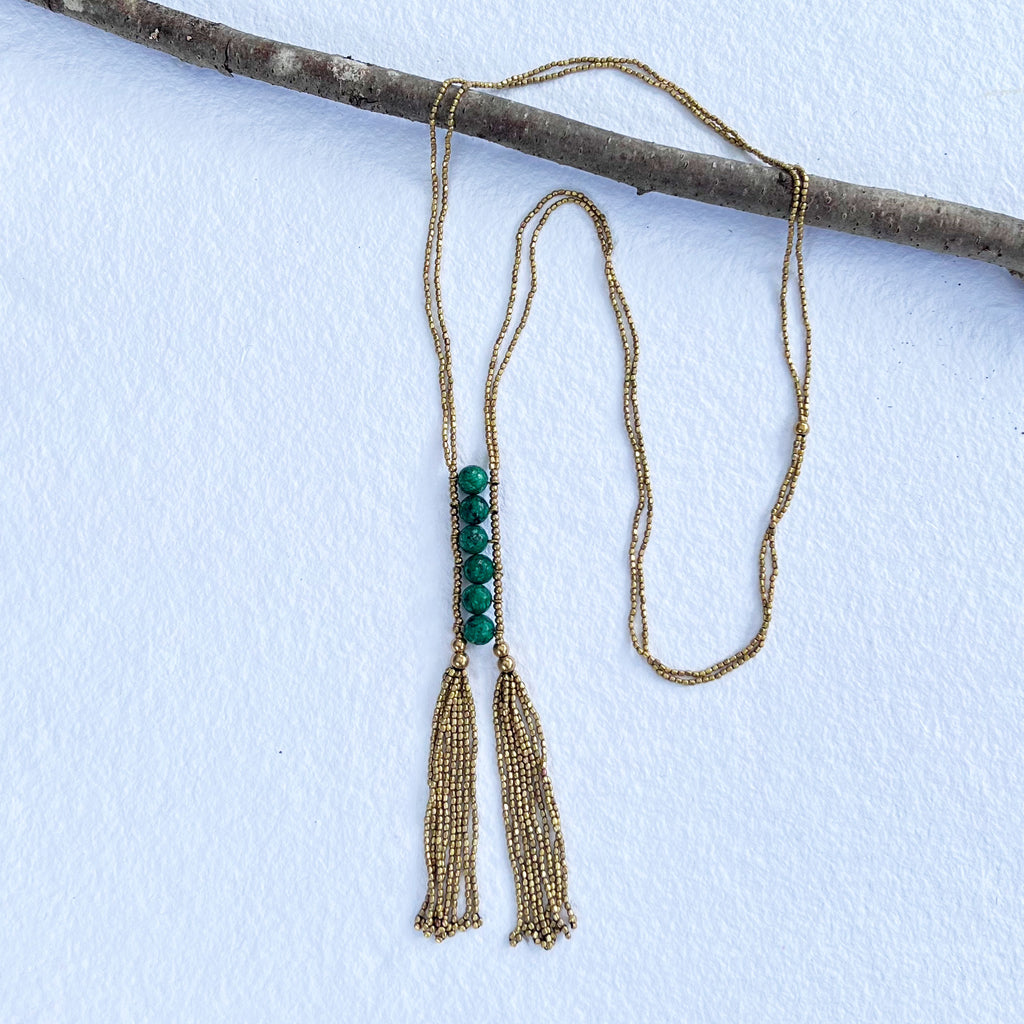 Fair trade agate ethically handmade necklace