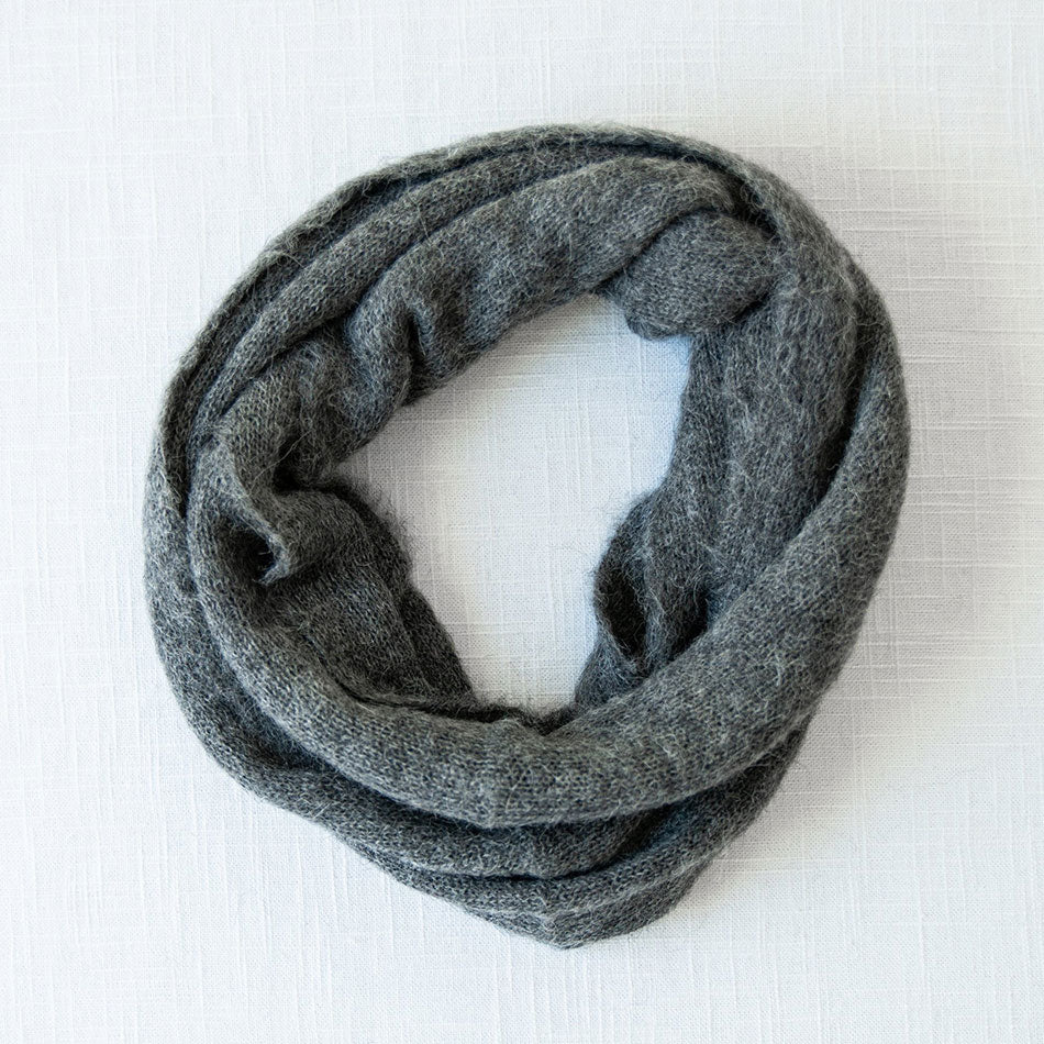 Fair trade infinity scarf ethically handmade by artisans in Peru