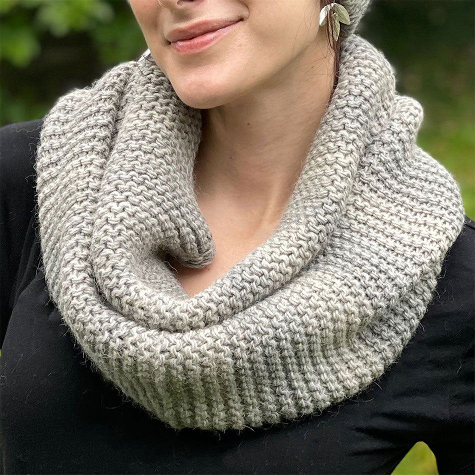 Fair trade alpaca neck warmer handmade by artisans in Peru