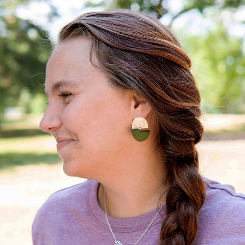 Fair trade silver earrings ethically handmade by women artisans in India