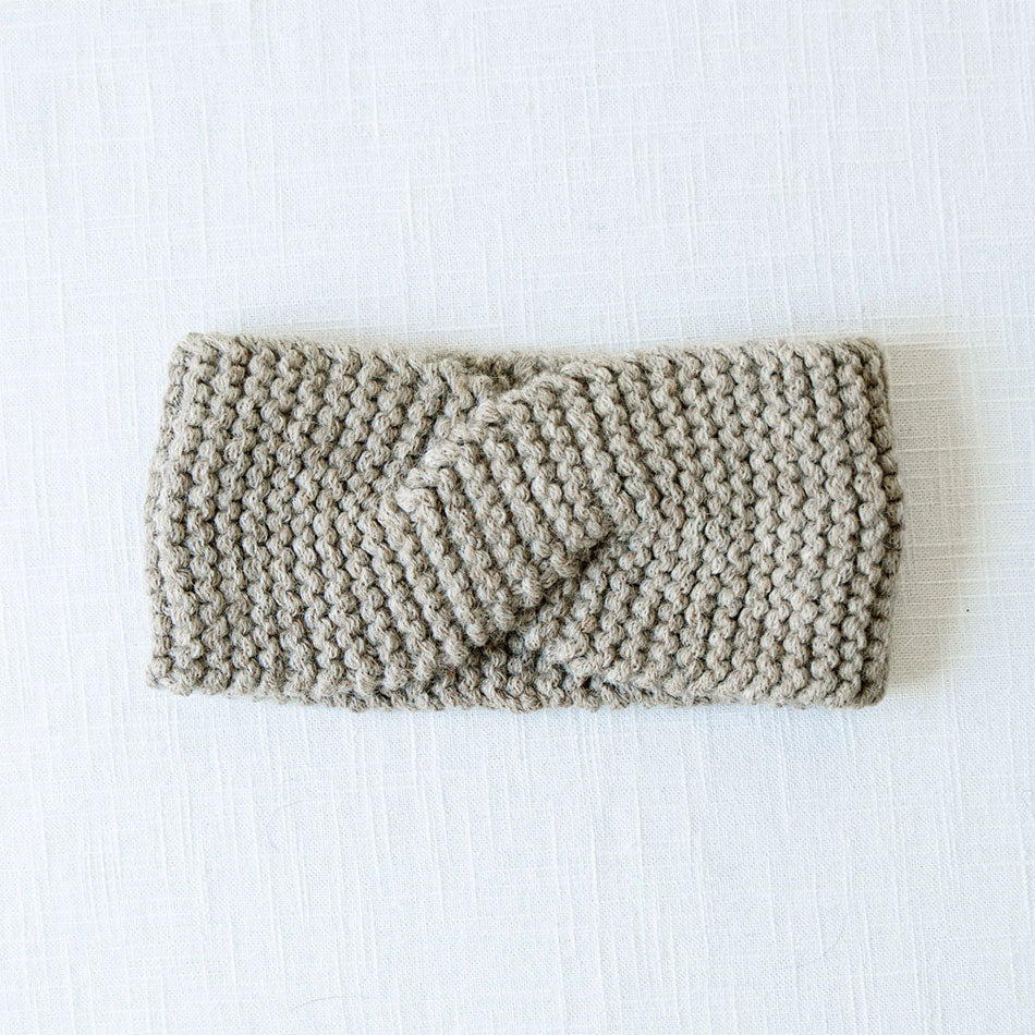 Alpaca/Wool Headband - Oatmeal, Peru